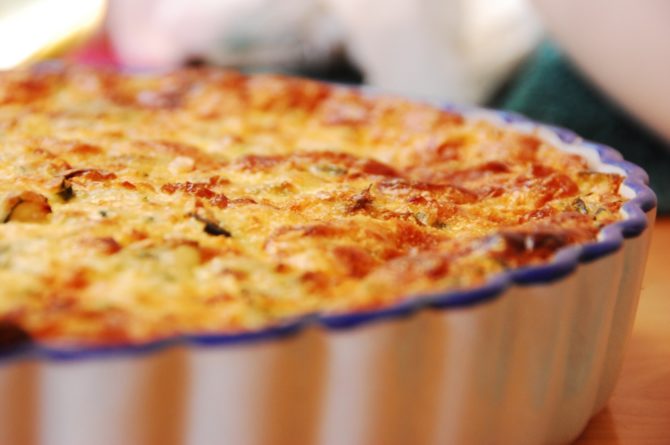 Roquefort quiche recipe from the Aveyron