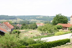 The view from Coral's house in Burgundy!