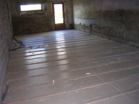 Floor of the barn conversion in France