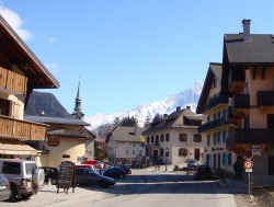 The rural village of Les Houches 